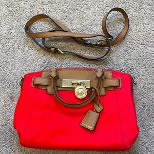 Michael Kors Red Bag with Attachable Strap